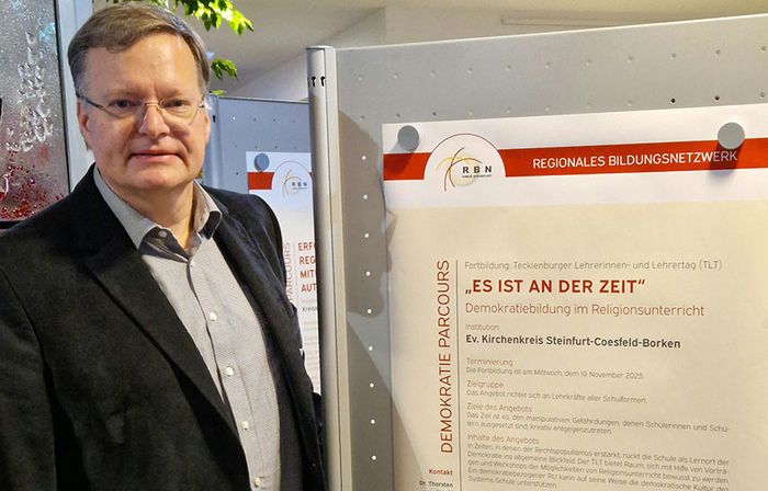 Schulreferent Dr. Thorsten Jacobi vertrat den Kirchenkreis auf der Bildungskonferenz. Foto: privat