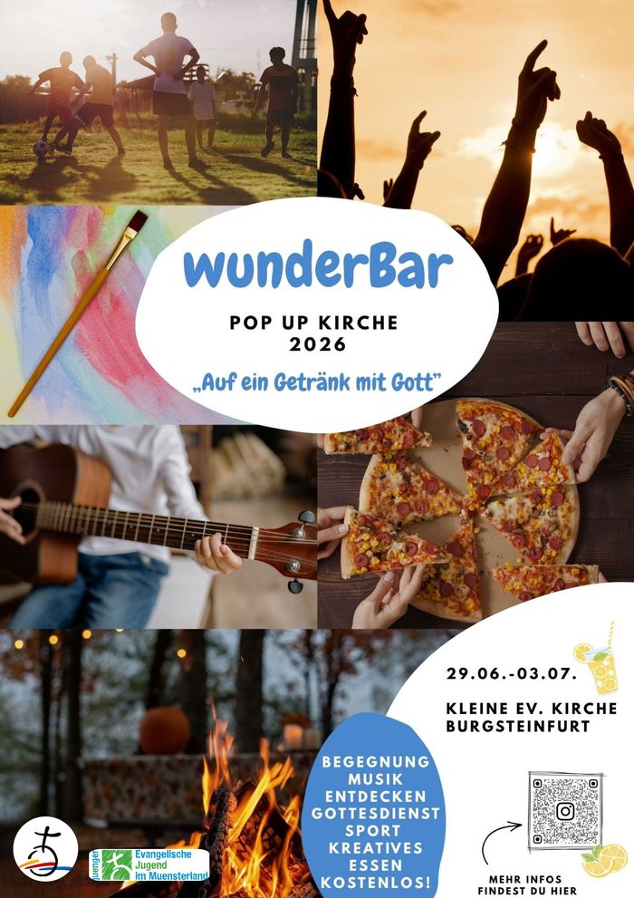 Jugendliche machen sich in der Kirche stark und laden zur Pop-up-Kirche ein. Foto: ev. Jugend im Münsterland
