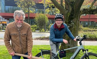 Martin Bußkamp und Volker Rotthauwe packen an beim Stadtradeln 2026. Foto: Adriana Bücker