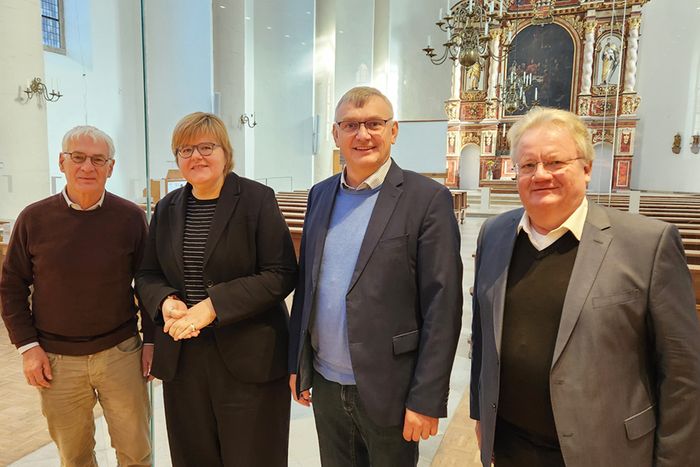 v.l. Klaus-Viktor Kleerbaum, Susanne Falcke, Wilhelm Korth, Günter Mondwurf.
