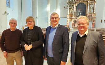 v.l. Klaus-Viktor Kleerbaum, Susanne Falcke, Wilhelm Korth, Günter Mondwurf.