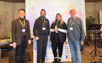 Die Delegierten aus dem Evangelischen Kirchenkreis Münster bei der Versammlung der Evangelische Jugend von Westfalen in Gemen