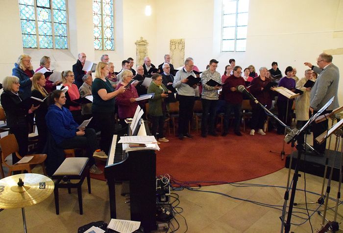 Kantorin Simone Schnaars hatte einen Projektchor zusammengestellt.